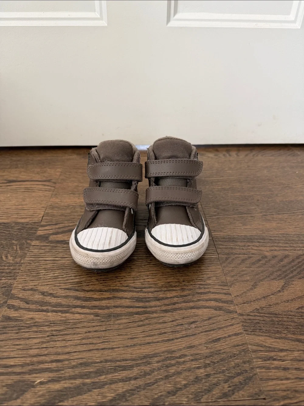 Toddler Converse All Star Brown High-Top Velcro Sneakers